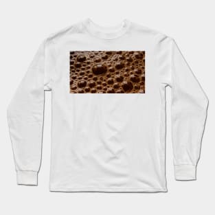 many temporary frothy brown coffee bubbles Long Sleeve T-Shirt